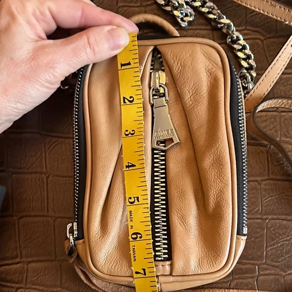 Aimee Kestenberg Tan Leather Bag with Silver Accents - Picture 3 of 7